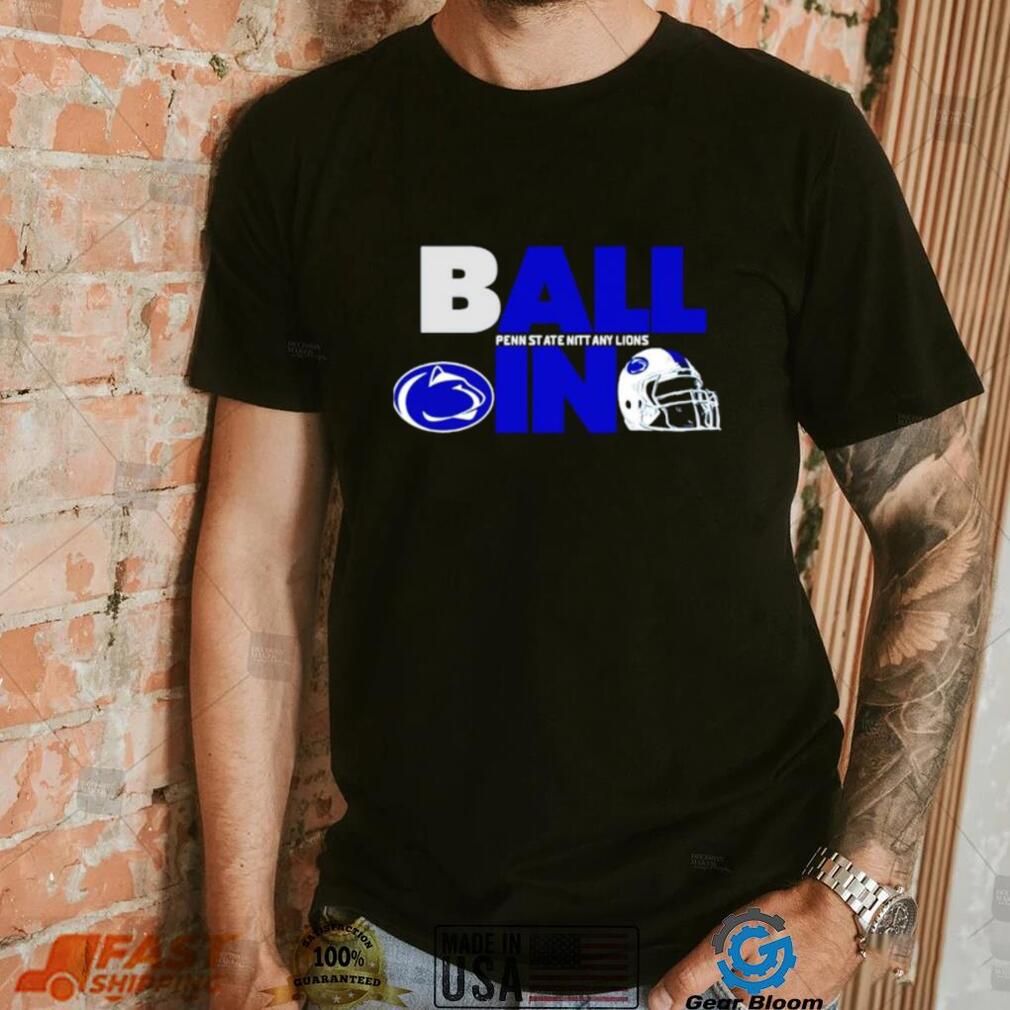 Ball in Penn State Nittany Lions logo helmet shirt Ball in Penn State Nittany Lions logo helmet shirt