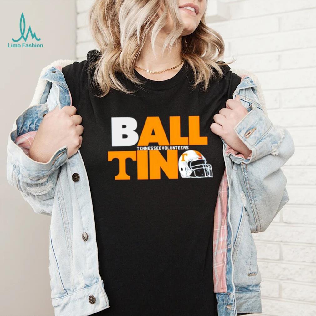 Ball in Tennessee Volunteers logo helmet shirt Ball in Tennessee Volunteers logo helmet shirt