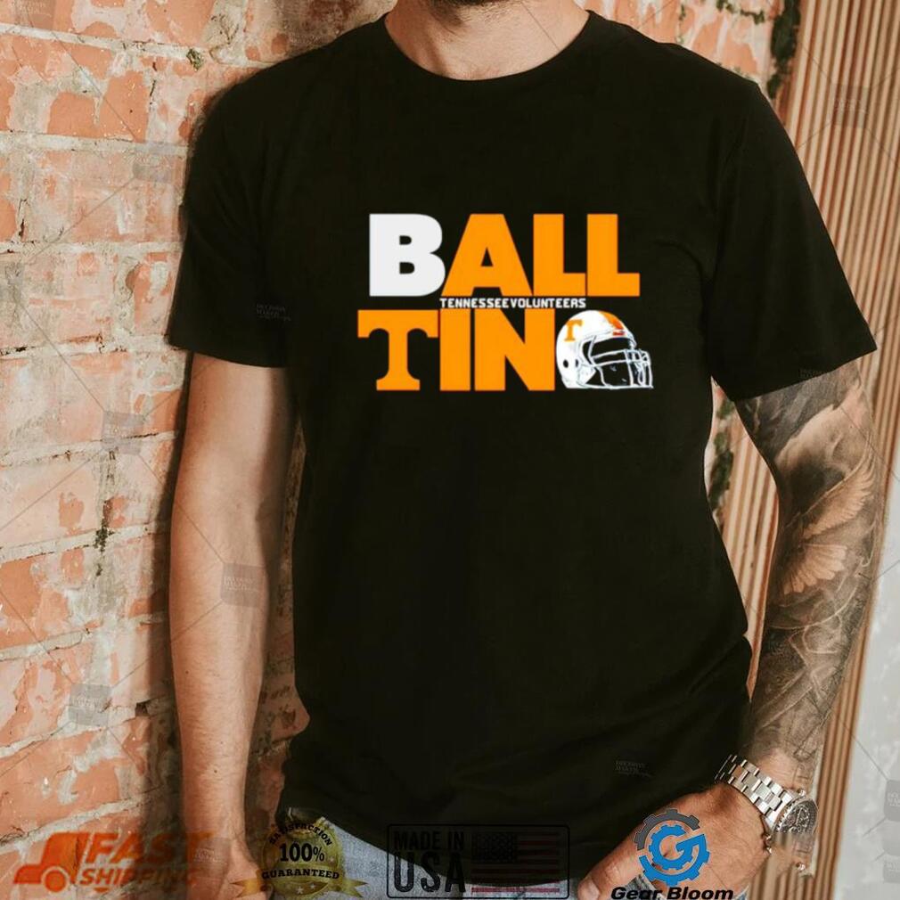Ball in Tennessee Volunteers logo helmet shirt Ball in Tennessee Volunteers logo helmet shirt