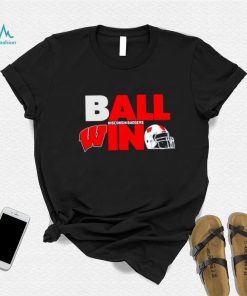 Ball in Wisconsin Badgers logo helmet shirt