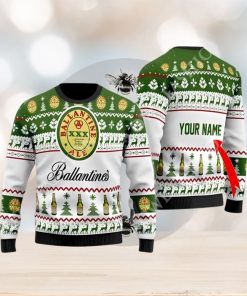Ballantine Beer Custom Christmas Sweater