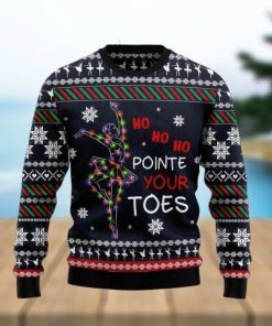 Ballet Pointe Chirtmas Time Wool Knitted Ugly Sweater