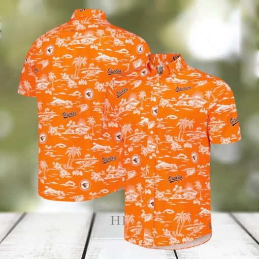 Baltimore Orioles Button Down Baseball Hawaiian Shirt