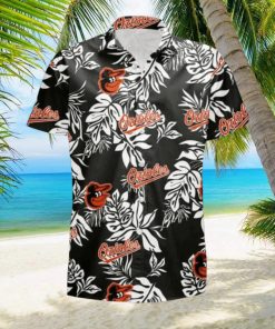 Baltimore Orioles Tropical Flower Sleeve Hawaii Shirt