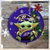 Baltimore Ravens Baby Yoda Ornament Christmas Tree Decorations NFL Gifts