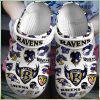 America Mom Leopard Baseball Crocs Shoes Gift For Mother