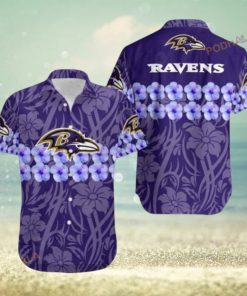 Baltimore Ravens Flower And Logo Hawaii Shirt Summer Collection