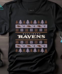 Baltimore Ravens Holiday Christmas Tree T Shirt