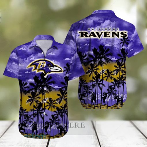 Baltimore Ravens NFL All Over printed 3D Beach Lover Gift Aloha Hawaiian Shirt