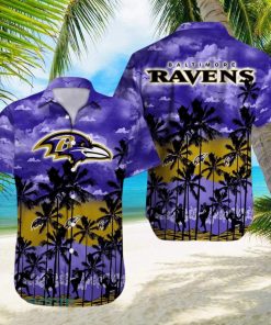 Baltimore Ravens NFL All Over printed 3D Beach Lover Gift Aloha Hawaiian Shirt