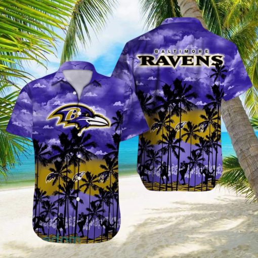 Baltimore Ravens NFL All Over printed 3D Beach Lover Gift Aloha Hawaiian Shirt