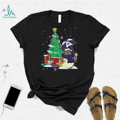 Baltimore Ravens NFL Football Cute Tonari No Totoro Christmas Tree Shirt