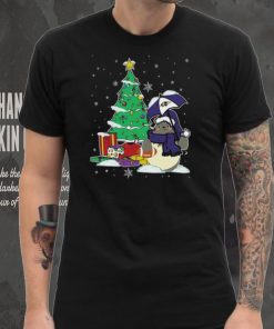 Baltimore Ravens NFL Football Cute Tonari No Totoro Christmas Tree Shirt