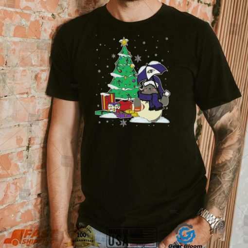 Baltimore Ravens NFL Football Cute Tonari No Totoro Christmas Tree Shirt