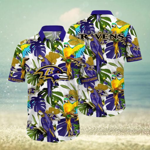 Baltimore Ravens NFL Hawaiian Shirt Sea Breezetime Aloha Shirt