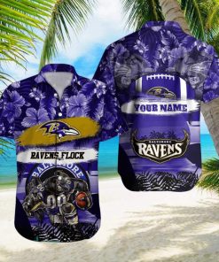 Baltimore Ravens NFL Hawaiian shirt Custom Name Summer Gift