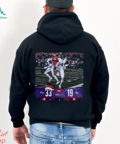 Baltimore Ravens Win 33 19 San Francisco 49ers 2023 NFL Christmas Gameday Final Score Shirt