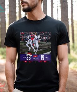 Baltimore Ravens Win 33 19 San Francisco 49ers 2023 NFL Christmas Gameday Final Score Shirt