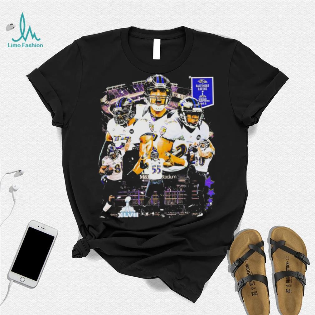 Baltimore Ravens XLVII World Champions 2012 poster shirt Baltimore Ravens XLVII World Champions 2012 poster shirt