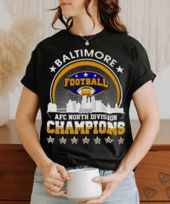 Baltimore Ravens football 2023 AFC North Division Champions skyline shirt