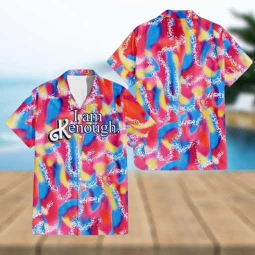 Barbie I Am Kenough Ken Ryan Gosling Rainbow Hawaiian Shirt