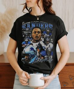 Barry Sanders Vintage 90s Graphic Style T Shirt