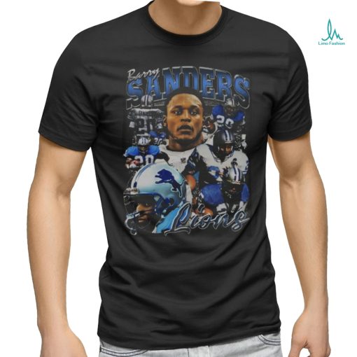 Barry Sanders Vintage 90s Graphic Style T Shirt