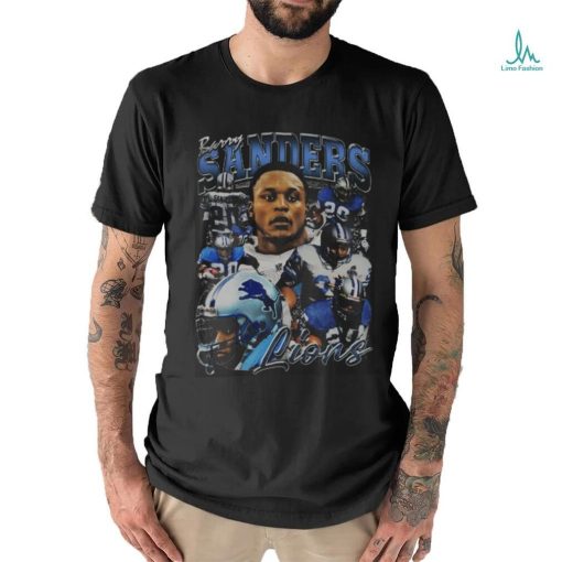 Barry Sanders Vintage 90s Graphic Style T Shirt