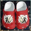 Baseball In Sky Shoes Crocs For Batter Funny Baseball League Custom Shoes Crocs