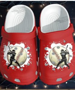 Baseball Batter Player Crocs Birthday Gift For Men Women