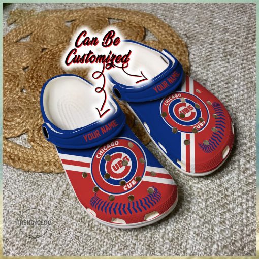 Baseball Chicago Cubs Personalized Baseball Logo Team Clog Shoes