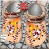 Custom Number Colorful Baseball Home Plate Clogs Shoes