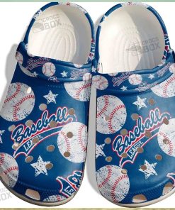 Baseball In Sky Shoes Crocs For Batter Funny Baseball League Custom Shoes Crocs