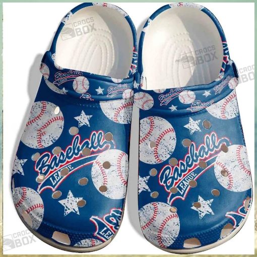 Baseball In Sky Shoes Crocs For Batter Funny Baseball League Custom Shoes Crocs