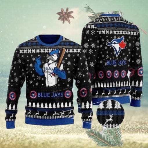 Baseball Team Toronto Blue Jays With Bj Birdy The Mascot Ugly Sweater