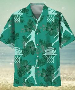 Basketball Kelly Green Hawaiian Shirt