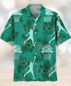 Basketball Kelly Green Hawaiian Shirt