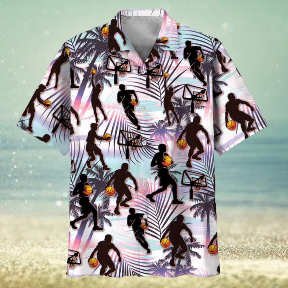 Basketball Players Tropical Hawaiian Shirt Basketball Players Tropical Hawaiian Shirt
