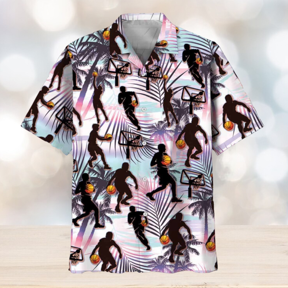 Basketball Players Tropical Hawaiian Shirt Basketball Players Tropical Hawaiian Shirt