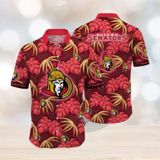 Beach Balls Aloha Shirt Ottawa Senators NHL Hawaiian Style