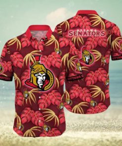 Beach Balls Aloha Shirt Ottawa Senators NHL Hawaiian Style