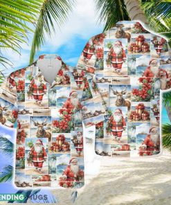 Beach Santa Christmas Hawaiian Shirt Men And Women Gift Aloha Beach Holiday