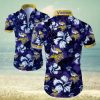 Nba Sacramento Kings Purple Tropical Flowers Trendy Hawaiian Shirt V3 Aloha Shirt