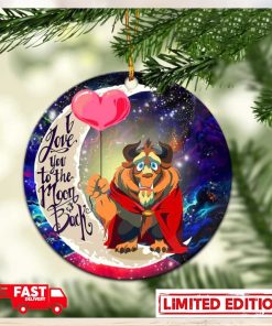 Beauty And The Beast Love You To The Moon Galaxy Perfect Gift For Holiday Ornament