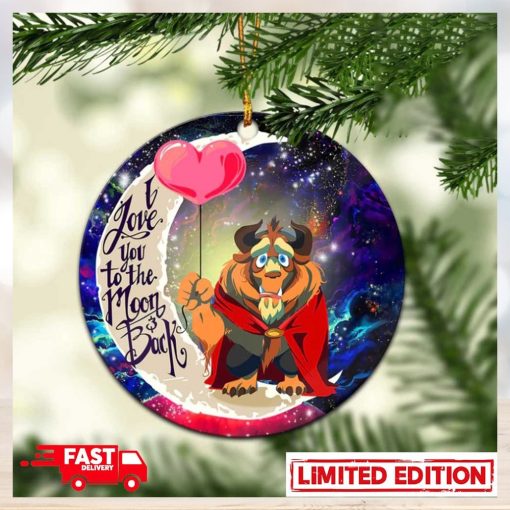 Beauty And The Beast Love You To The Moon Galaxy Perfect Gift For Holiday Ornament