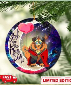 Beauty And The Beast Love You To The Moon Galaxy Perfect Gift For Holiday Ornament