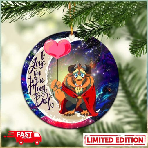 Beauty And The Beast Love You To The Moon Galaxy Perfect Gift For Holiday Ornament