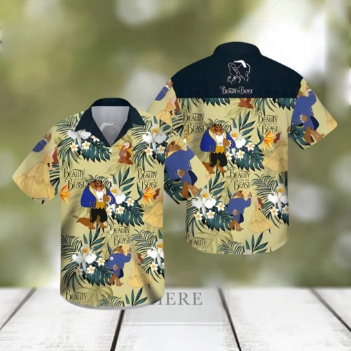 Beauty And The Beast Summer Vacation 3D Hawaii Shirt