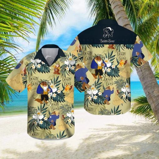 Beauty And The Beast Summer Vacation 3D Hawaii Shirt