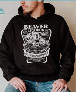 Beaver liqueur one finger is never enough vintage shirt